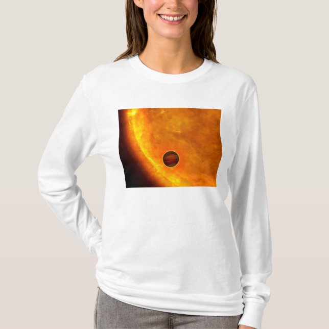 En Jupiter-storlek planet Tee (Framsida)