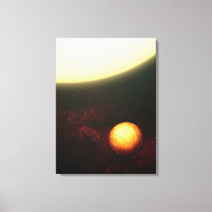 En jupitterliknande planet canvastryck