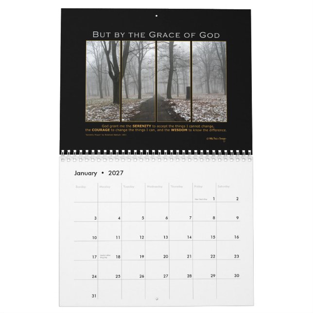 En kalender för dag i sänder (Jan 2027)