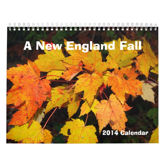En kalender för New England nedgång 2014 (Omslag)