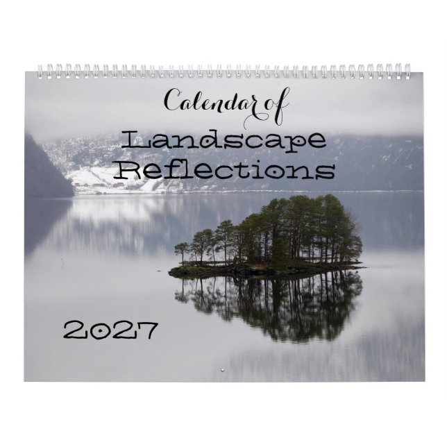 En kalender med landskapsreflektioner för 2027 (Omslag)