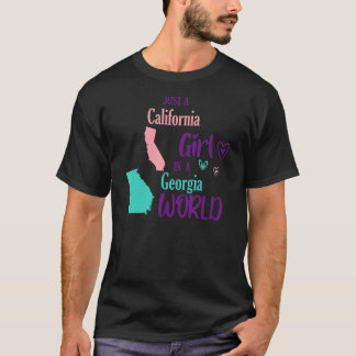 En Kalifornien-flicka i en Georgienkvinna T Shirt