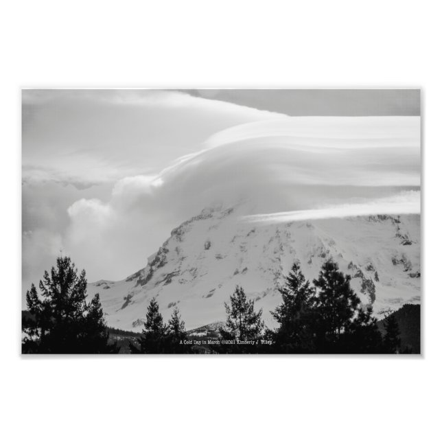 En Kall i mars Fototryck (Framsidan)