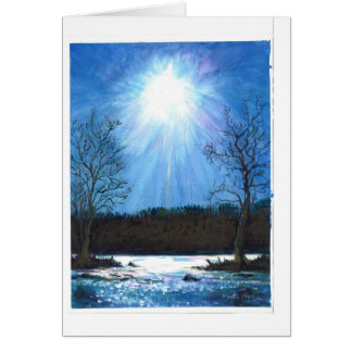 En kall vintermorgon på Potomac River Hälsningskort