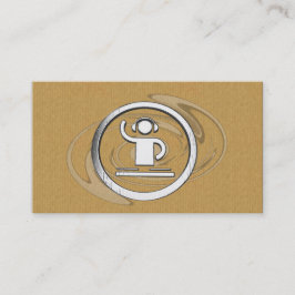 En kall visitkort för logotyp för pappsilverDJ