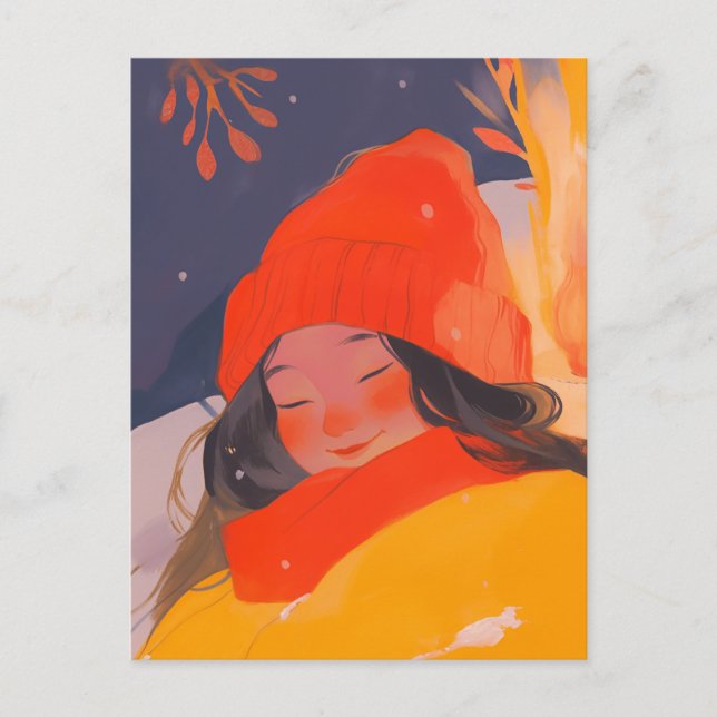 En Kall Winter Vykort (Framsida)