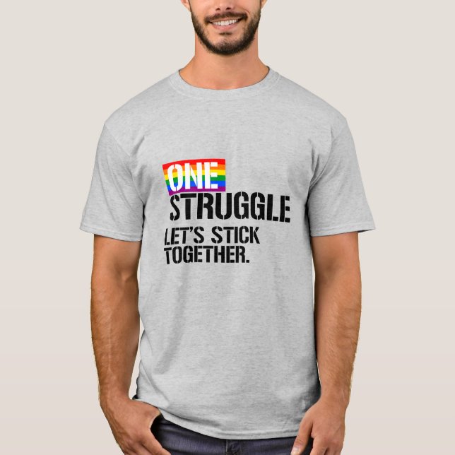 En kamp låt oss hålla ihop t shirt (Framsida)