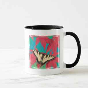 En kanadensisk tiger swallowtail fjäril mugg