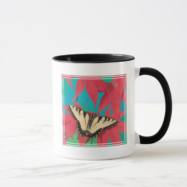 En kanadensisk tiger swallowtail fjäril mugg (Höger)