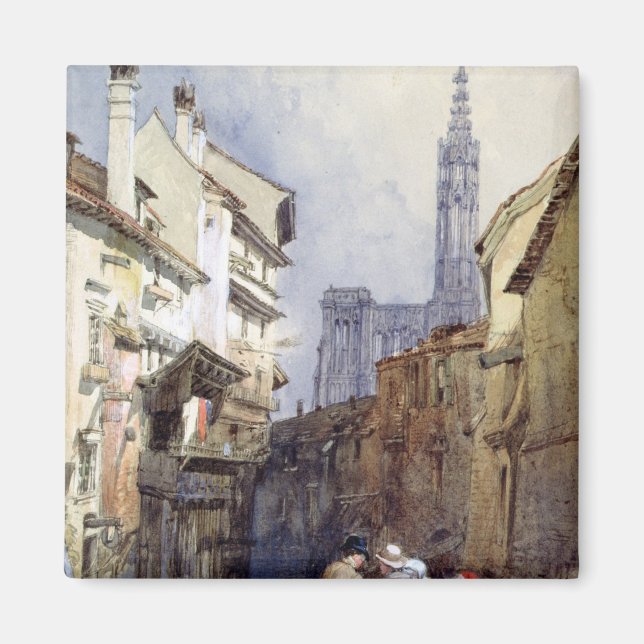 En kanal i Strasbourg Magnet (Framsidan)