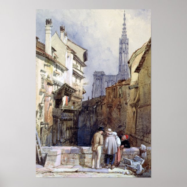 En kanal i Strasbourg Poster (Framsidan)