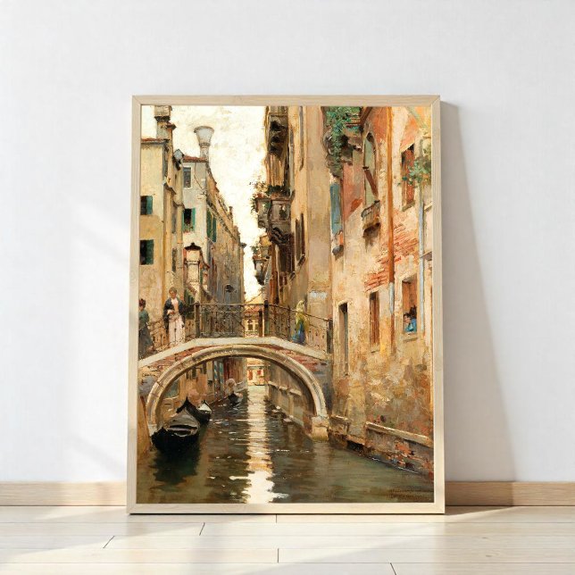 En kanal i Venedig Poster (Skapare uppladdad)