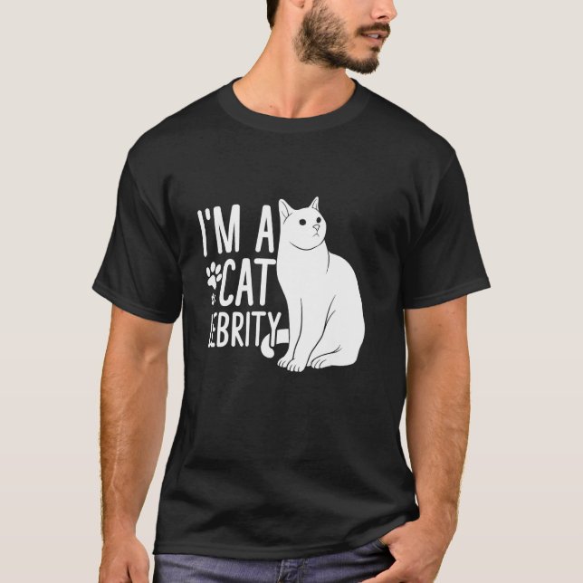en kändis kattmamma t shirt (Framsida)