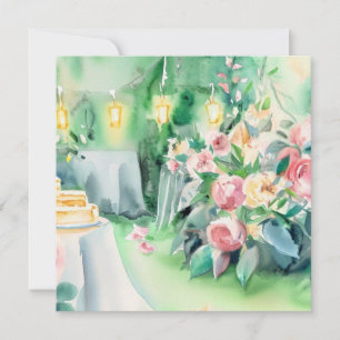 En kandrad Garden: Tea Soiree, en babyskabruk Inbjudningar