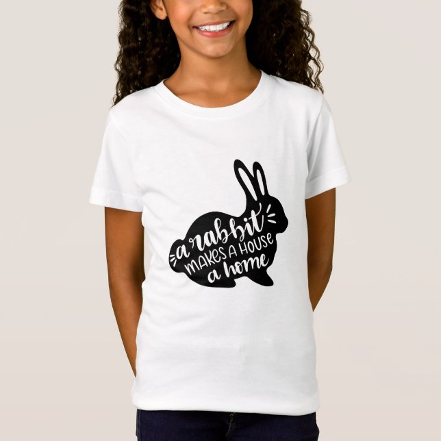 En kanin gör ett hus till ett hem t shirt (Framsida)