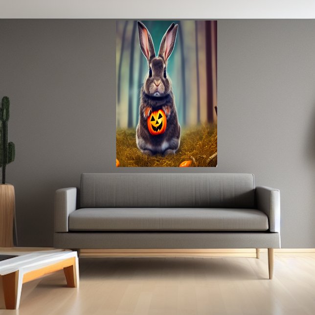 En kanin i skogen | AI Art Poster (Skapare uppladdad)