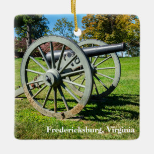 En kanon på Fredericksburg-fältet Julgransprydnad Keramik