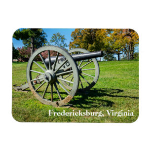 En kanon på Fredericksburg-fältet Magnet