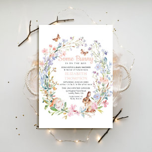 En kanonbuktad Wildblomma Garden Baby Shower Inbjudningar