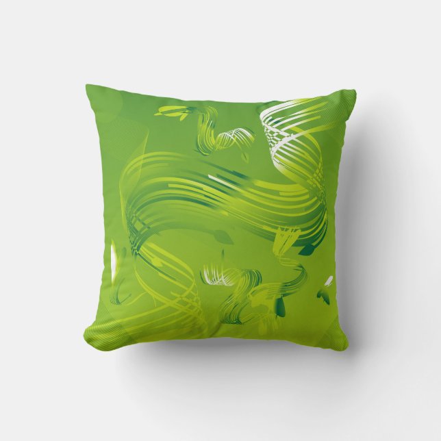 En känsla av Grönt Cushion - Lugn, Kreativ Comfort Kudde (Framsida)