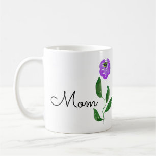 En känslig Lila blomma Kaffemugg