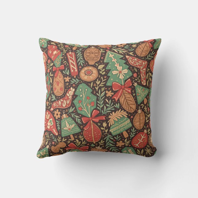 en känslosam julkudde kudde (Baksida)