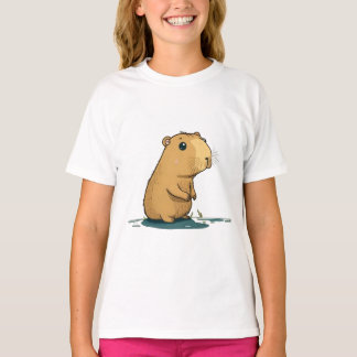 en kapybara vid vattnen hål t shirt