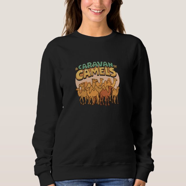 En karavan av Camels Group Roligt T Shirt (Framsida)