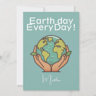 En Kärlek 1 jord, jorddag, Spara vår planet Julkort