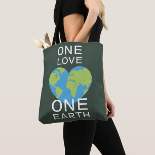 En Kärlek 1 jord, jorddag, Spara vår planet Tygkasse