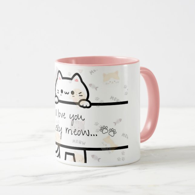 En kärlek du jamar och Kitty-mugg till din älskade Mugg (Framsida höger)