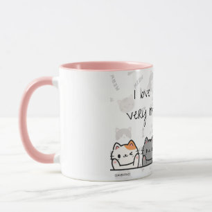 En kärlek du jamar och Kitty-mugg till din älskade Mugg