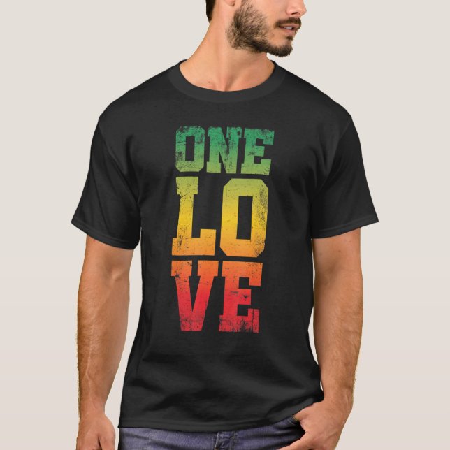 En Kärlek för Reggae Rasta 2 T Shirt (Framsida)