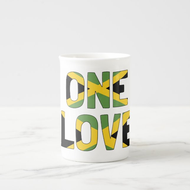 En Kärlek Herb Tea Specialty Mugg Benporslin Mugg (Framsidan)