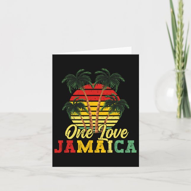 En kärlek Jamaica sommar familje semester jamaican Kort (Framsida)