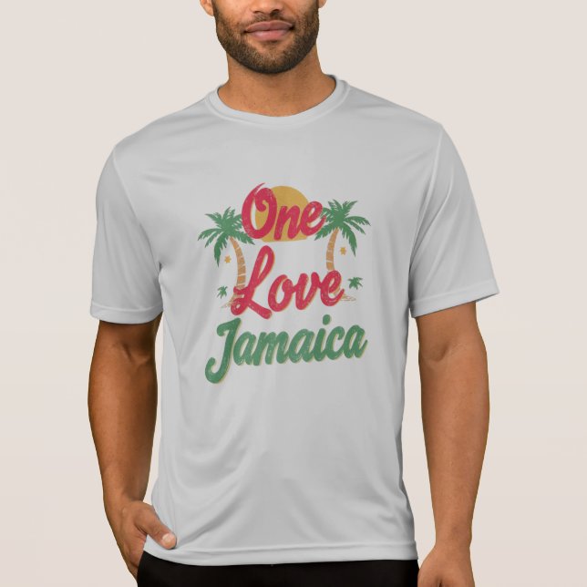 En kärlek jamaica t shirt (Framsida)