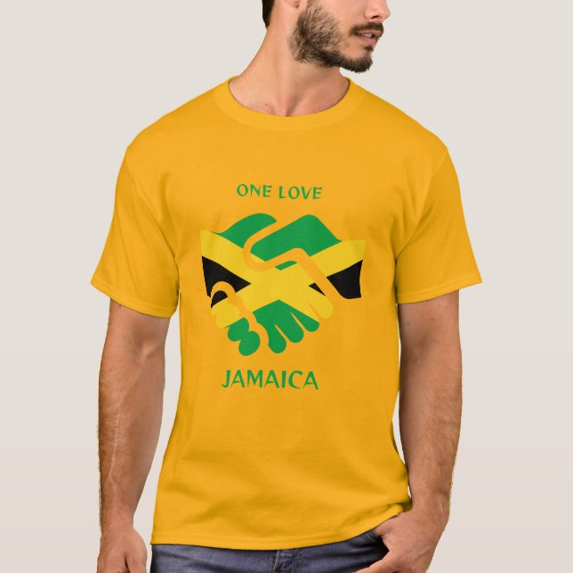 En kärlek jamaica t shirt (Framsida)