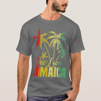 En Kärlek Jamaica Västindien Vacation Reggae T Shirt