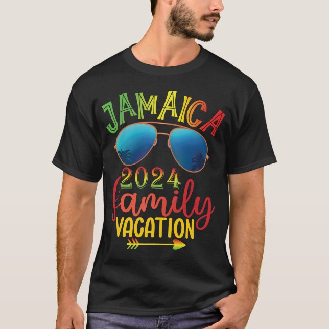 En Kärlek Jamaica Västindien Vacation Reggae T Shirt (Framsida)