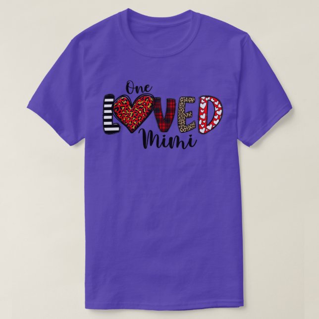 En Kärlek Mimi Mamma Kärlek, Valentines day Mor T Shirt (Design framsida)