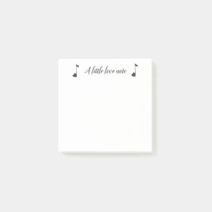 En kärlek noterar lite klibbig anteckningsbok post-it block