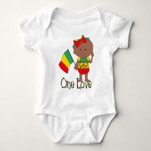 En Kärlek Rasta Baby-amerikan T-shirt