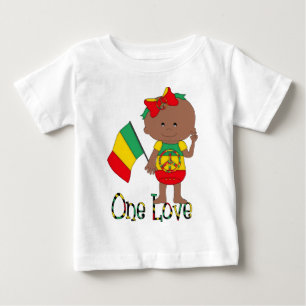 En Kärlek Rasta Baby-amerikan T-shirt