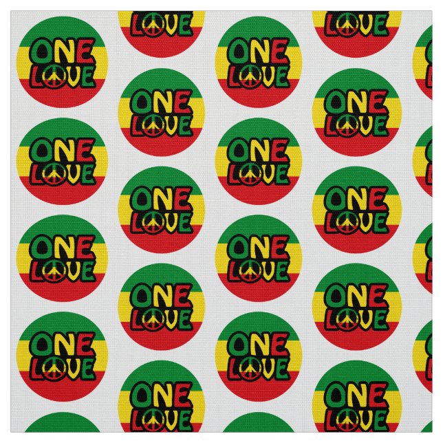En Kärlek, Reggae-design med reggae färg Tyg (Provkarta)