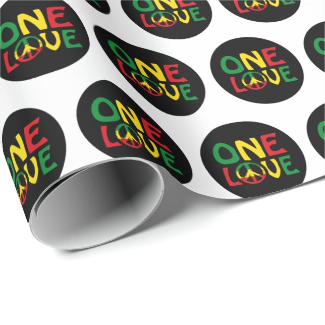 En Kärlek, Reggae-design Presentpapper (Rullad Hörn)