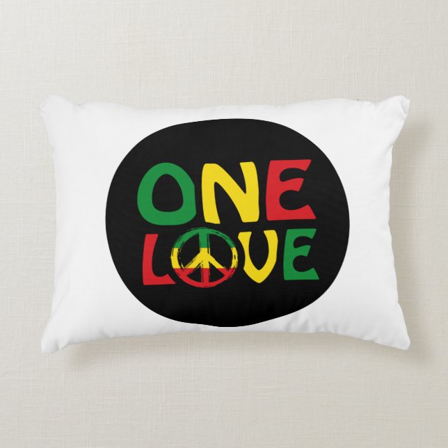 En Kärlek, Reggae-design Prydnadskudde (Framsidan)