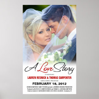 En Kärlek-story - Bröllop-filmfoto Poster
