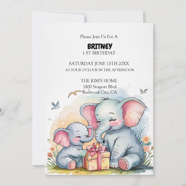 En kärleksgåva inbjudningar (Framsida)