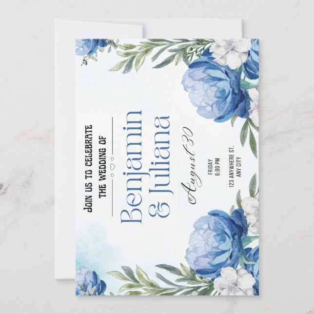 En kärlekshistoria för tiderna: Följ vårt nästa ka Inbjudningar (Framsida)