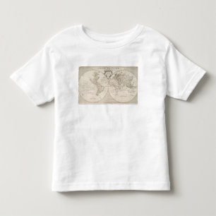 En karta av världen t shirt